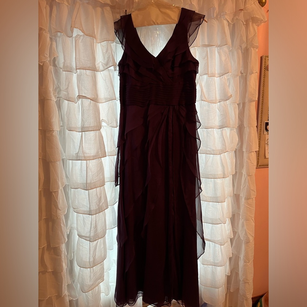 Purple David’s Bridal Bridesmaid Dress